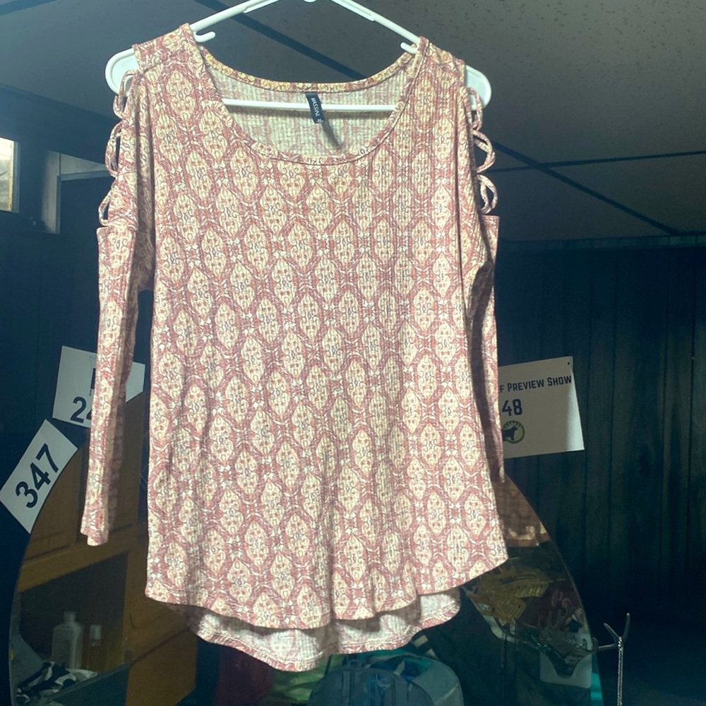 Massini, size M, pink, white and coral,
